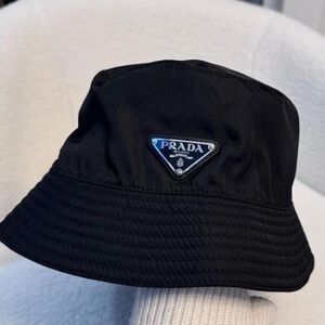 Prada Black Bucket Hat